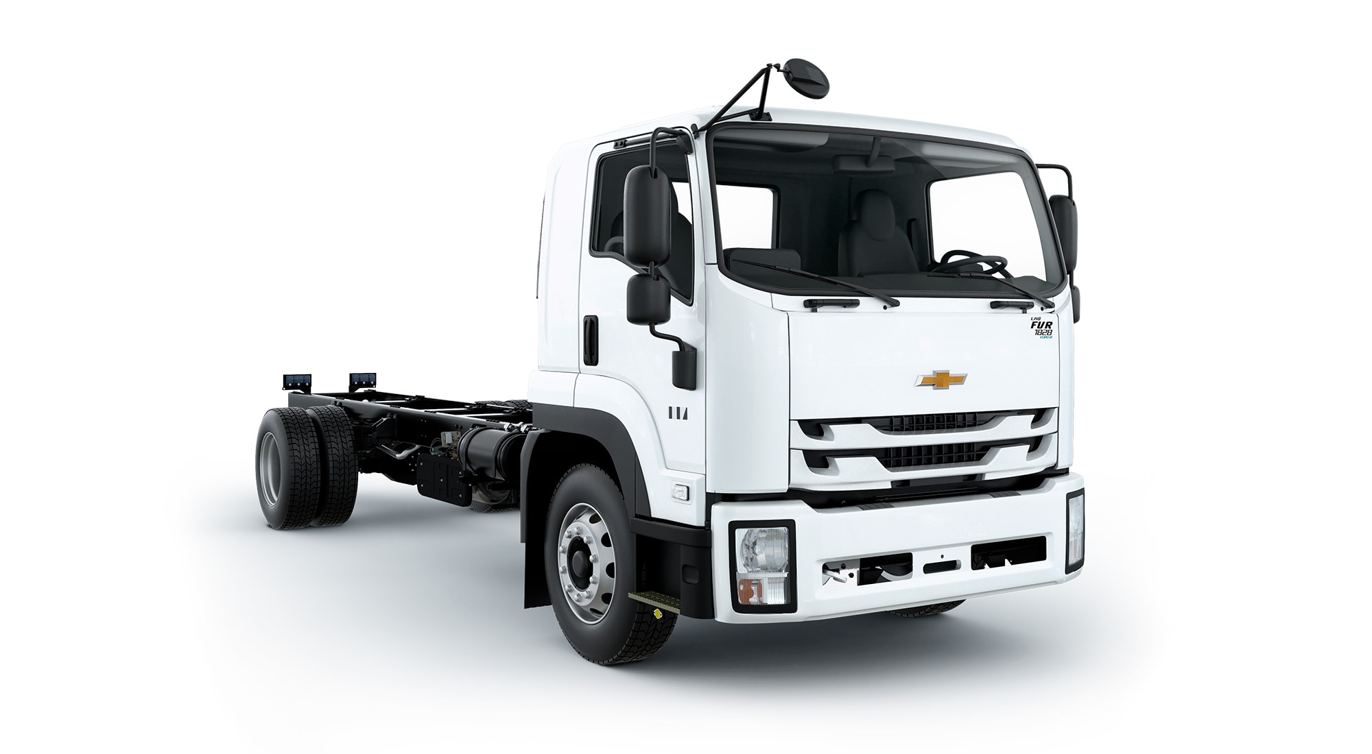 Vista del camión Chevrolet FVR 1828 LWB color blanco