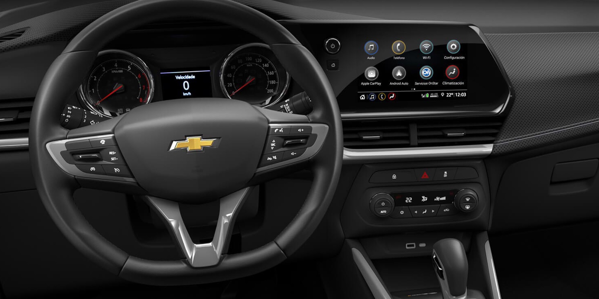 Diseño volante deportivo de la Chevrolet Montana