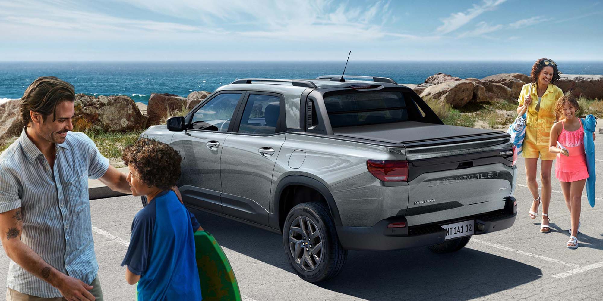 Seguridad y protección familiar Chevrolet Montana gris