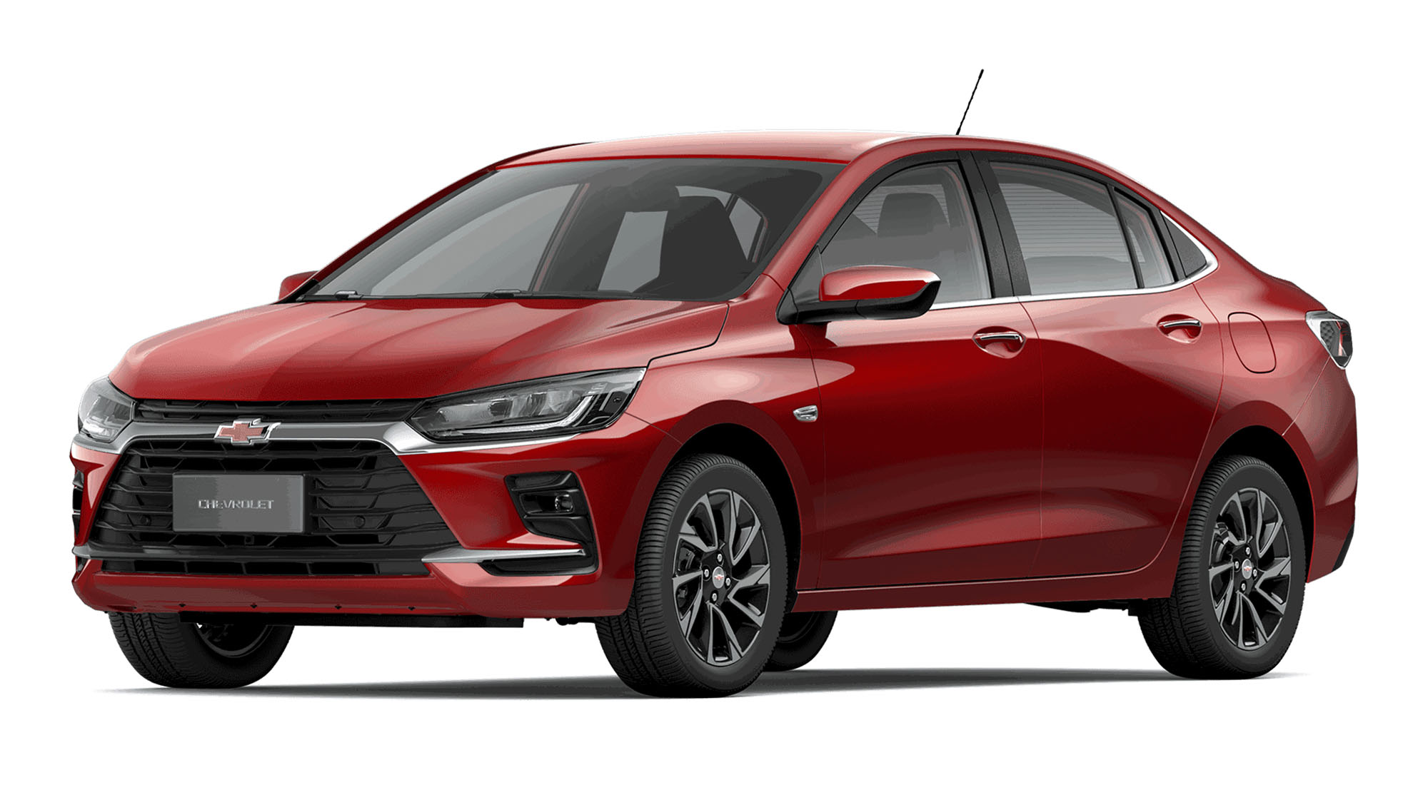 Chevrolet Onix sedán Premier rojo burdeo